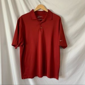 Nike Dri-Fit Tour Performance Golf Polo Red XL